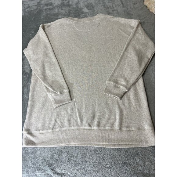 New Champion Pullover Sweatshirt Mens X Large Beige V neck  Knit Tri Blend 90s - Picture 6 of 6